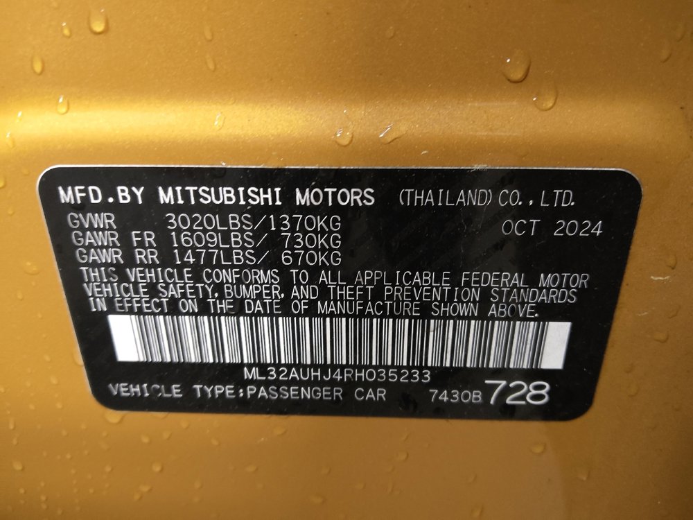 Used 2024 Mitsubishi Mirage LE image 33