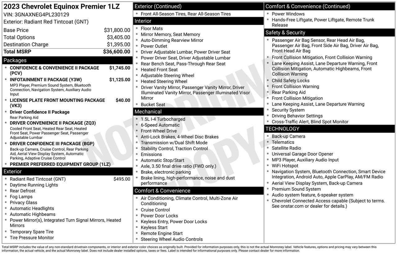 Used 2023 Chevrolet Equinox Premier FWD image 31