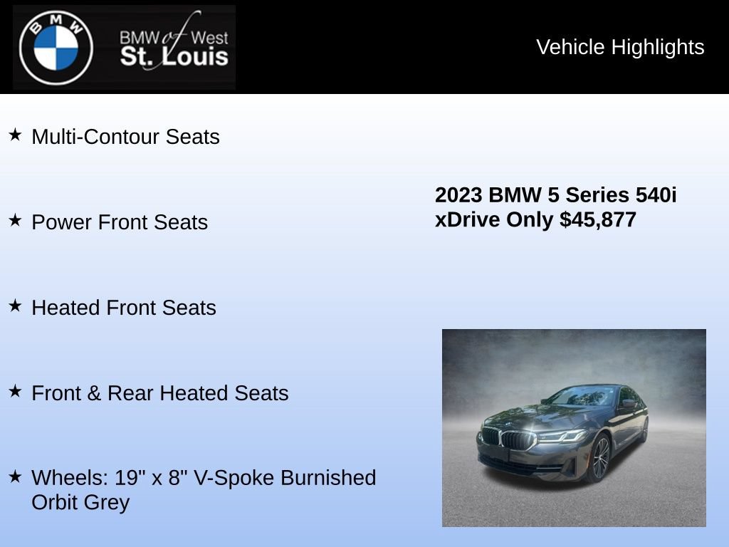 Used 2023 BMW 540i xDrive w/ Premium Package AWD/4WD image 31