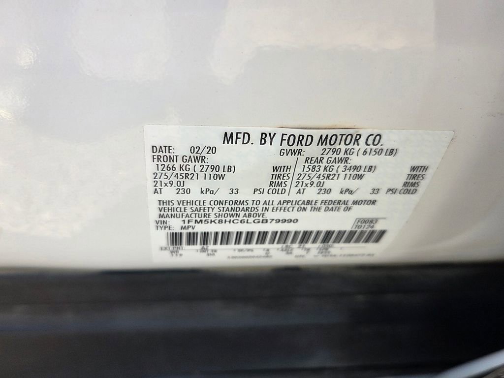 Used 2020 Ford Explorer Platinum w/ Premium Technology Package AWD/4WD image 19