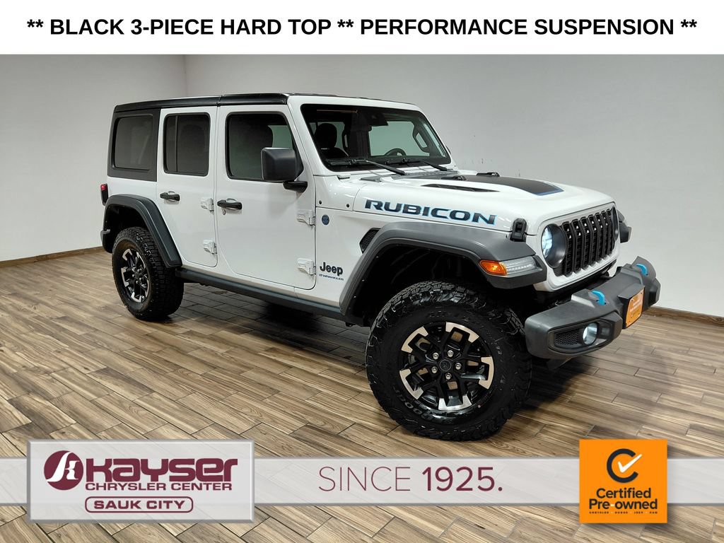 Certified 2024 Jeep Wrangler Unlimited Rubicon 4xe