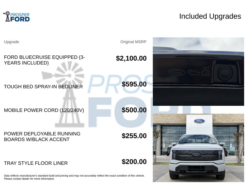 Certified 2024 Ford F150 Lightning Platinum AWD/4WD image 3