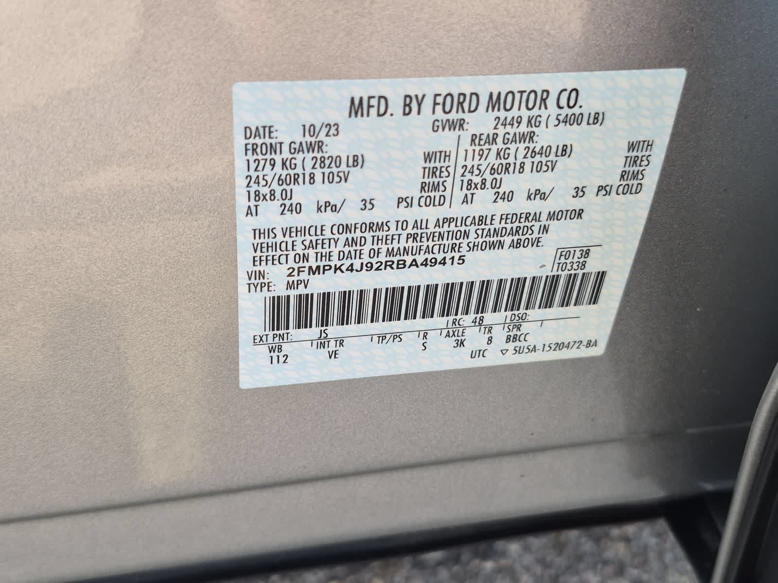 Used 2024 Ford Edge SEL w/ Convenience Package AWD/4WD image 36
