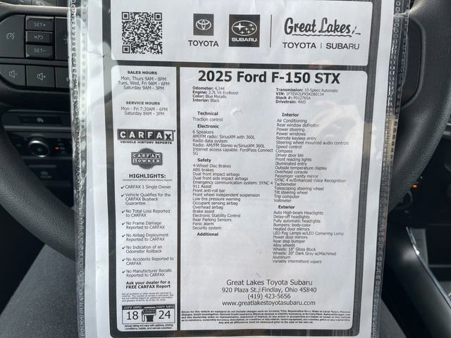 Used 2025 Ford F150 STX w/ Equipment Group 200A AWD/4WD image 27