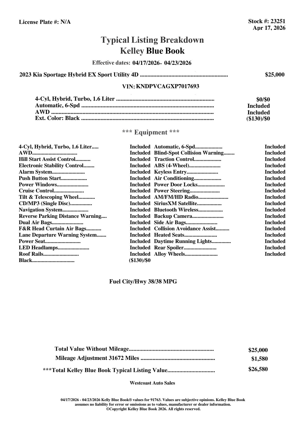 Used 2023 Kia Sportage EX image 8