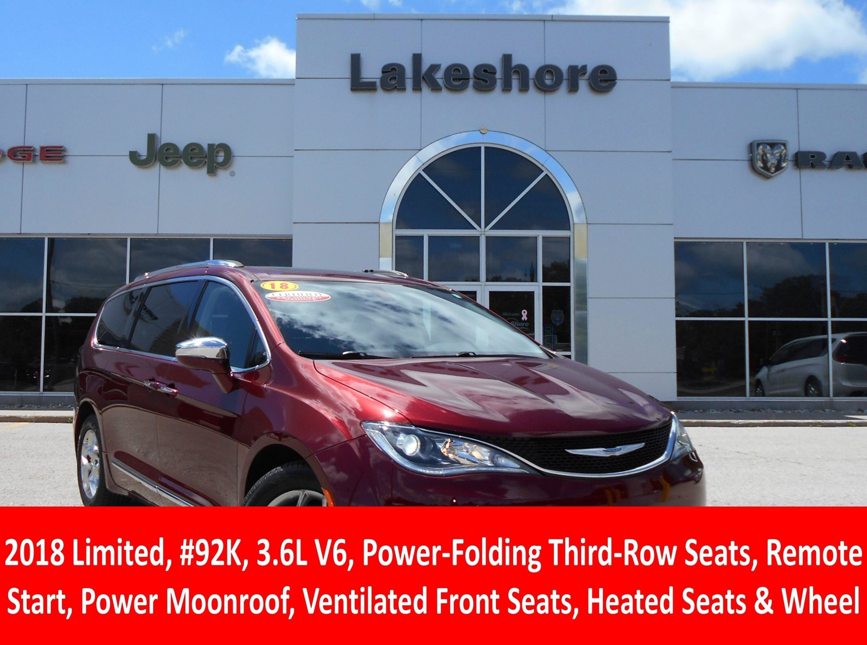 Certified 2018 Chrysler Pacifica Limited