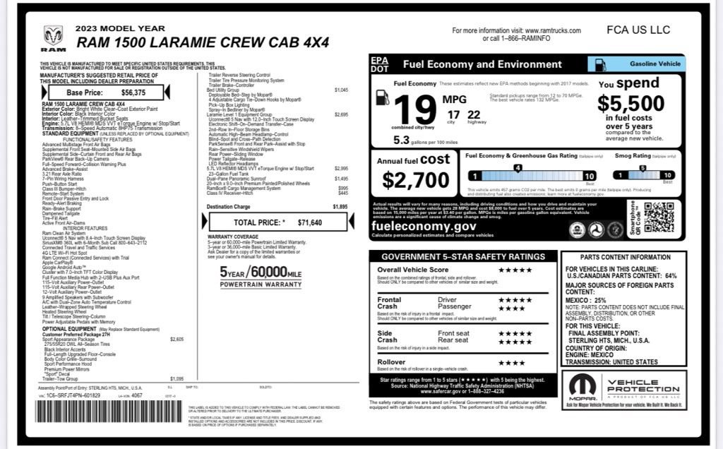 Used 2023 RAM 1500 Laramie AWD/4WD image 24