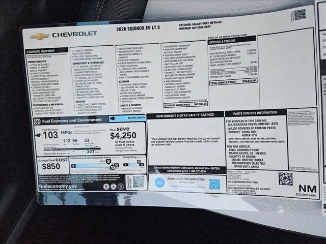 New 2026 Chevrolet Equinox EV LT image 18