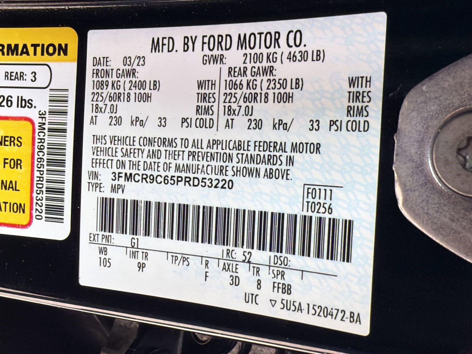 Used 2023 Ford Bronco Sport Outer Banks w/ Tech Package image 19