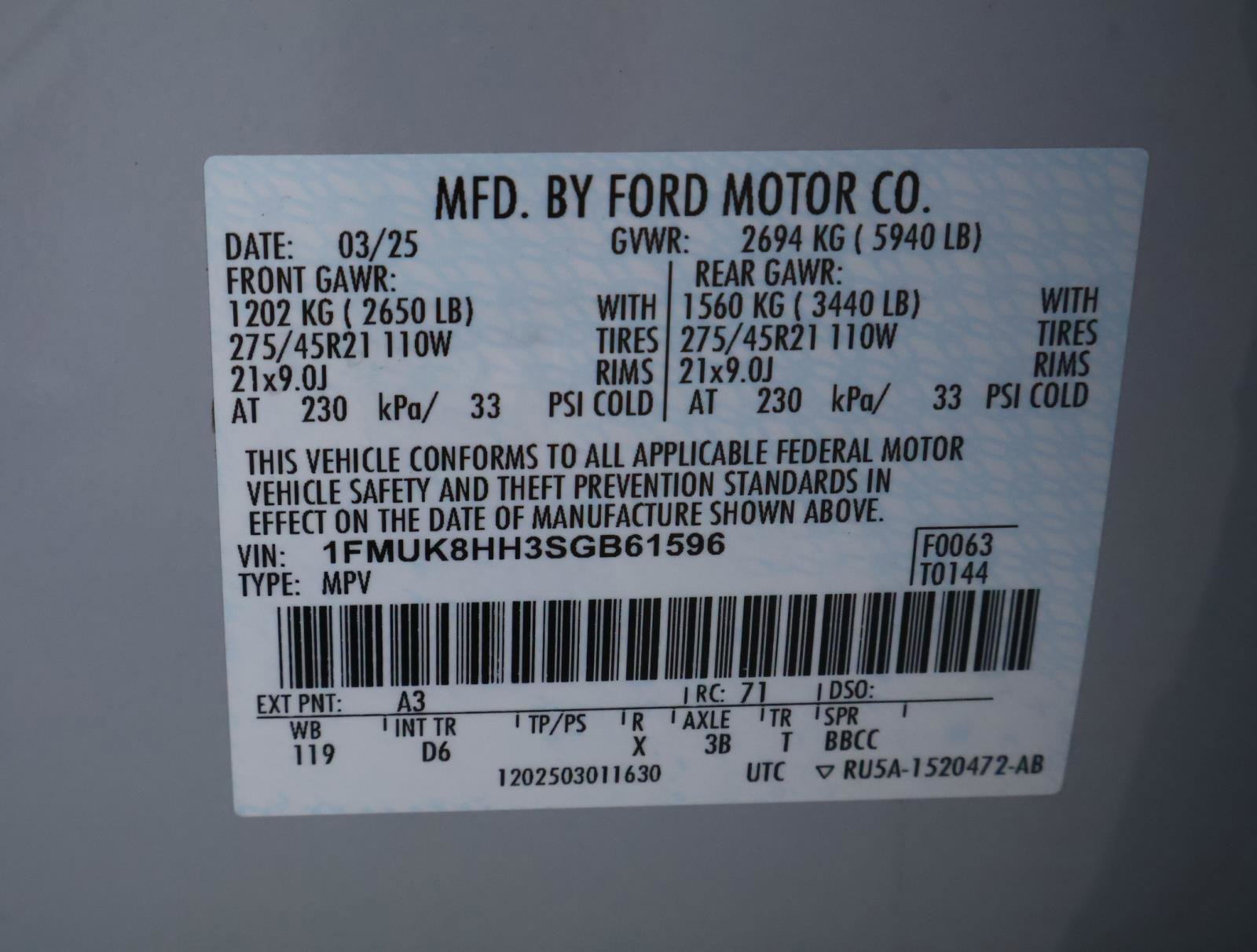 Used 2025 Ford Explorer Platinum w/ LUX Leather Package image 26