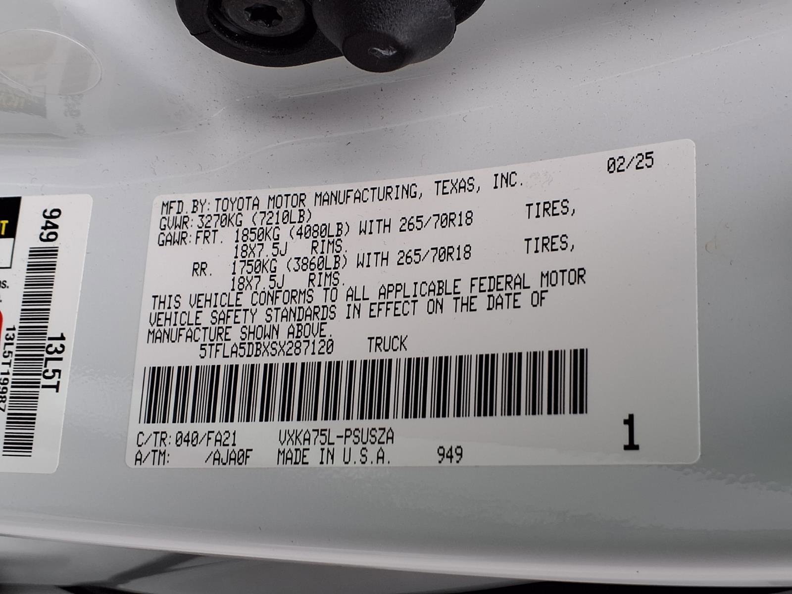 Used 2025 Toyota Tundra SR5 w/ SX Package image 24