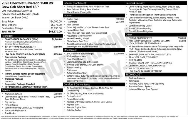 Used 2023 Chevrolet Silverado 1500 RST w/ Convenience Package II AWD/4WD image 10