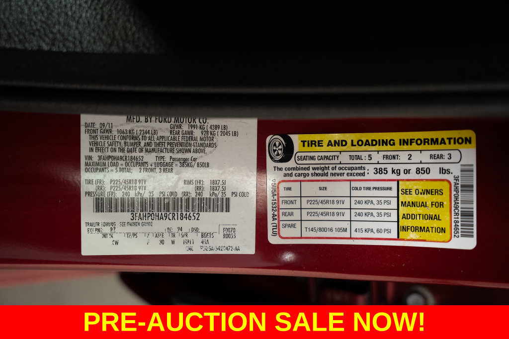 Used 2012 Ford Fusion SE FWD image 36