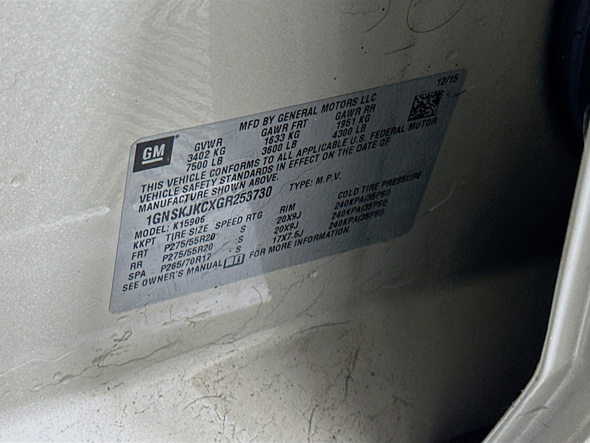 Used 2016 Chevrolet Suburban LTZ AWD/4WD image 12