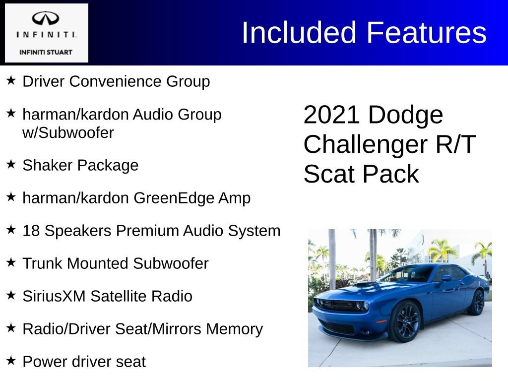 Used 2021 Dodge Challenger R/T Scat Pack w/ Shaker Package RWD image 3