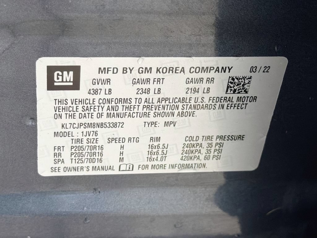 Used 2022 Chevrolet Trax LT w/ Premium Seat Package AWD/4WD image 27