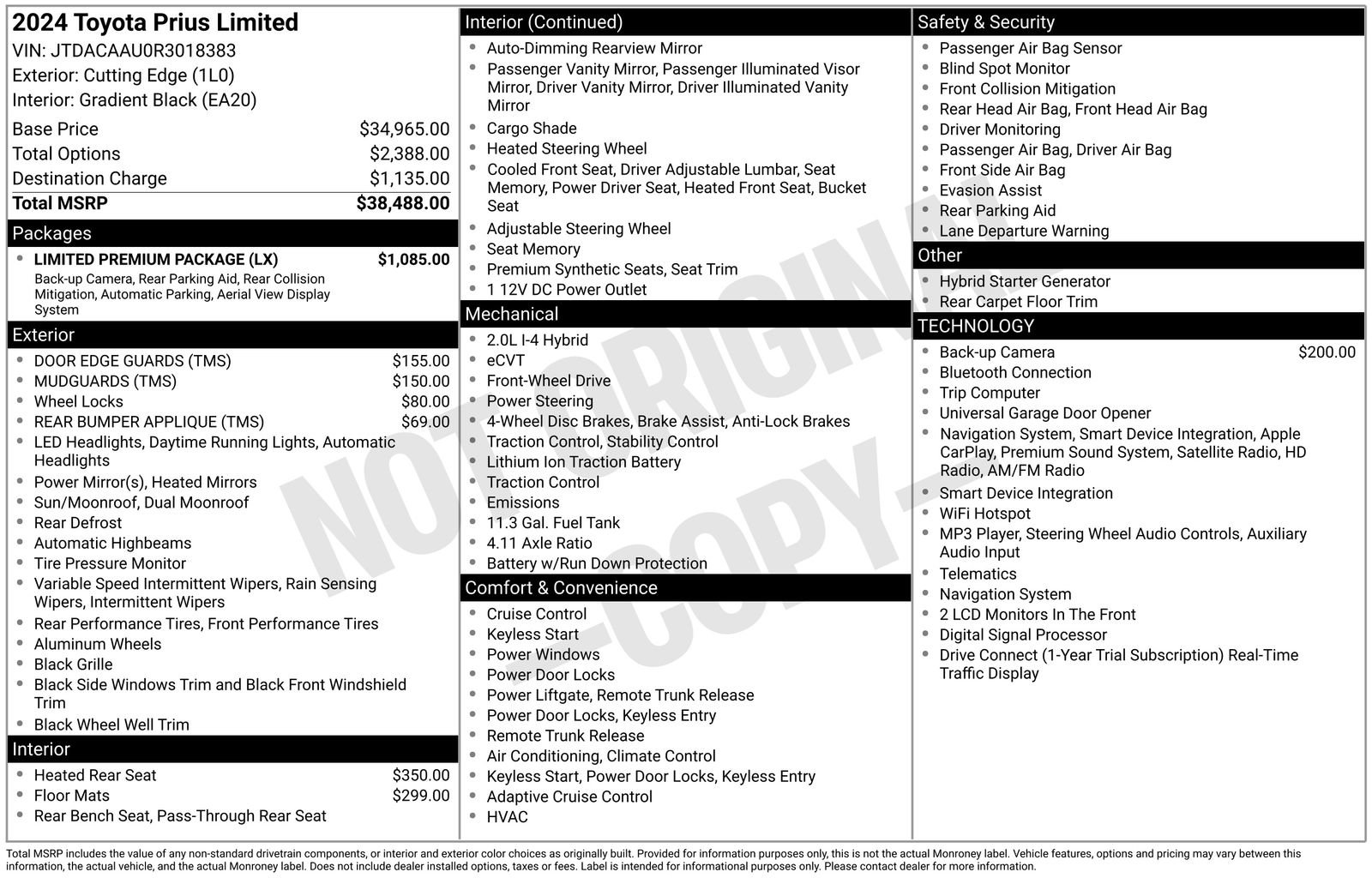 Used 2024 Toyota Prius Limited w/ Limited Premium Package FWD image 25
