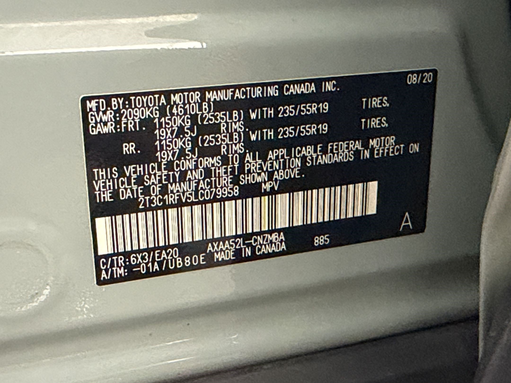 Used 2020 Toyota RAV4 XLE Premium FWD image 25