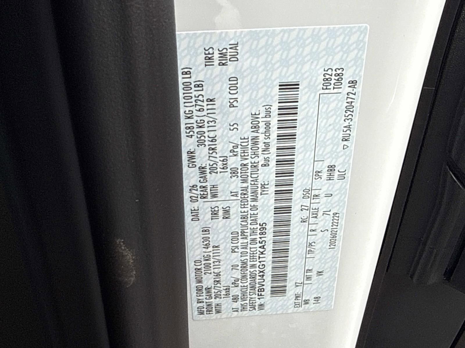 New 2026 Ford Transit 350 XL image 21