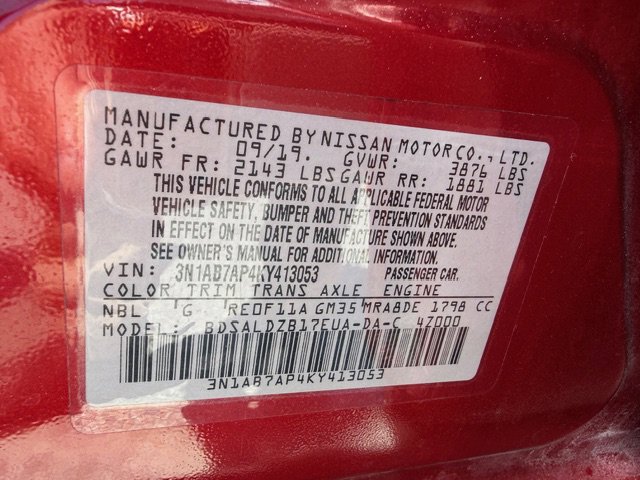 Used 2019 Nissan Sentra SV w/ Special Edition Package image 17