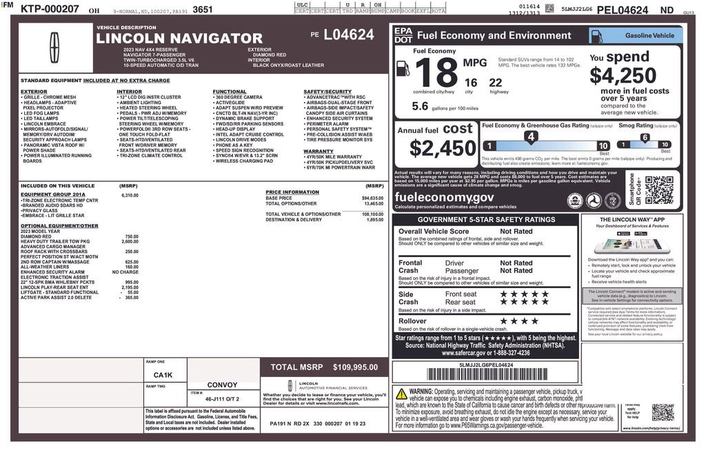 Used 2023 Lincoln Navigator Reserve image 6