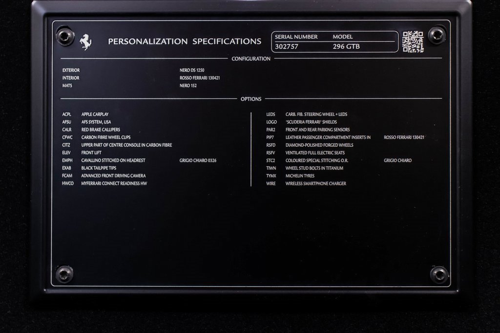 Certified 2024 Ferrari 296 GTB image 57