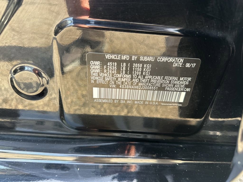 Used 2018 Subaru Legacy 2.5i Limited image 38