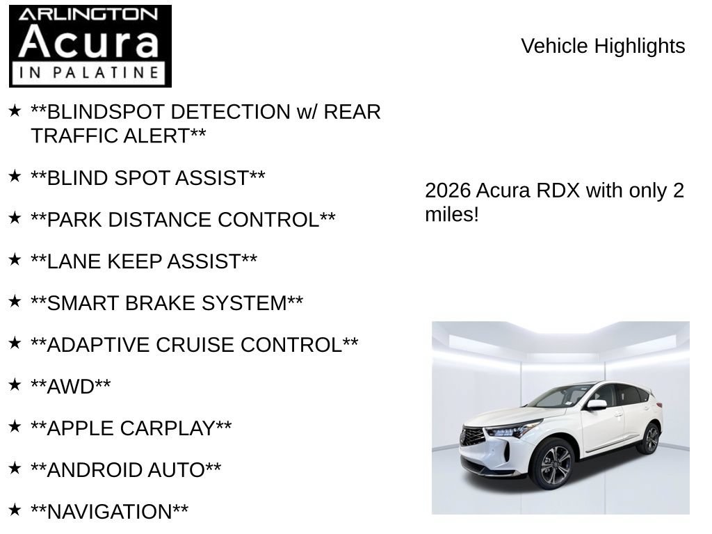 New 2026 Acura RDX w/ Technology Package AWD/4WD image 7