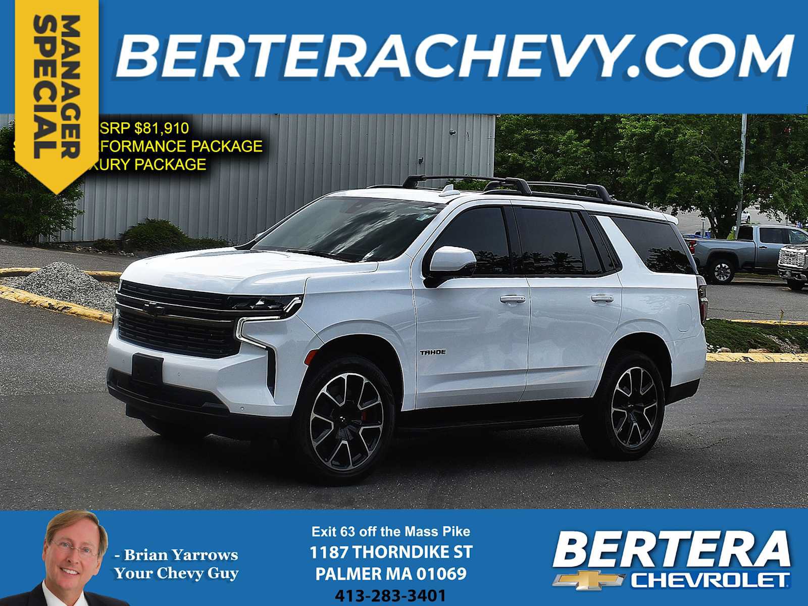 Used 2022 Chevrolet Tahoe RST w/ Sport Performance Package AWD/4WD image 1