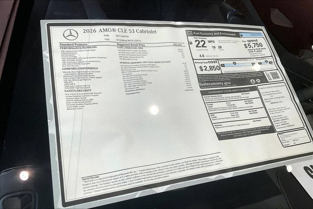 New 2026 Mercedes-Benz CLE 53 AMG 4MATIC Cabriolet image 13