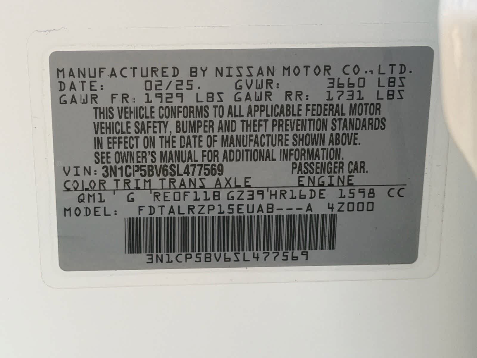 Certified 2025 Nissan Kicks Play S FWD image 27