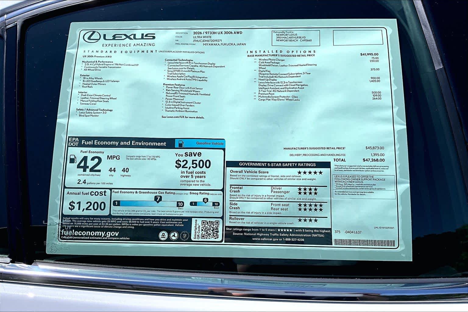 New 2026 Lexus UX 300h AWD image 22