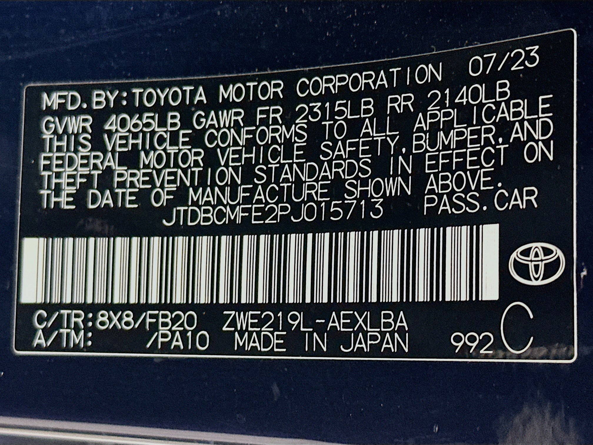 Used 2023 Toyota Corolla LE FWD image 12