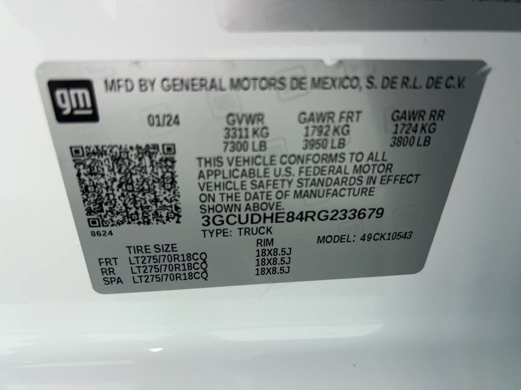 Used 2024 Chevrolet Silverado 1500 ZR2 w/ Technology Package AWD/4WD image 33