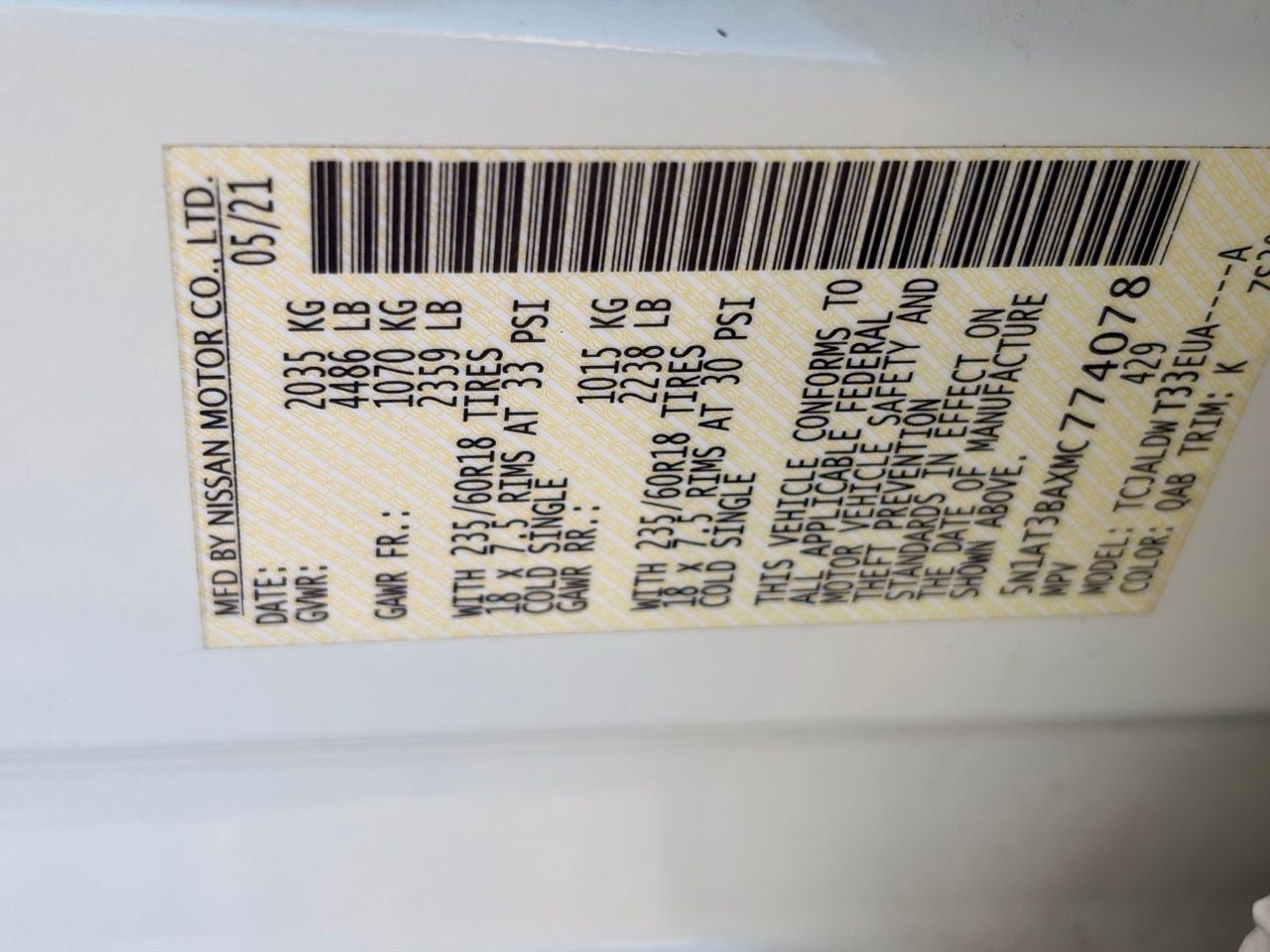 Certified 2021 Nissan Rogue SV FWD image 34