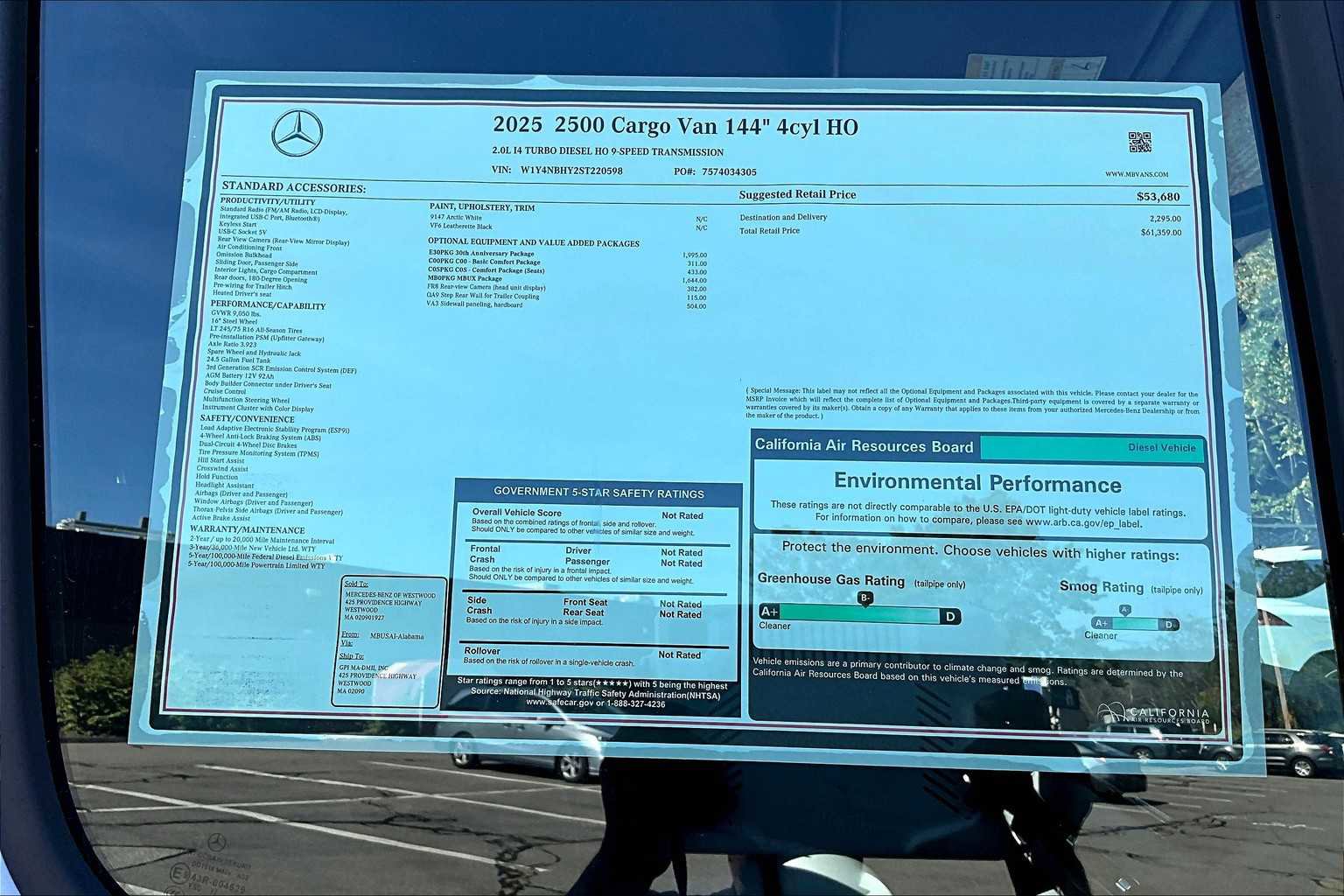 New 2025 Mercedes-Benz Sprinter 2500 image 18