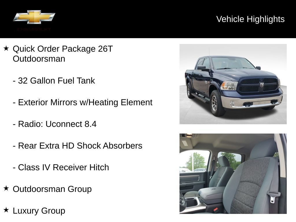Used 2016 RAM 1500 Outdoorsman AWD/4WD image 20