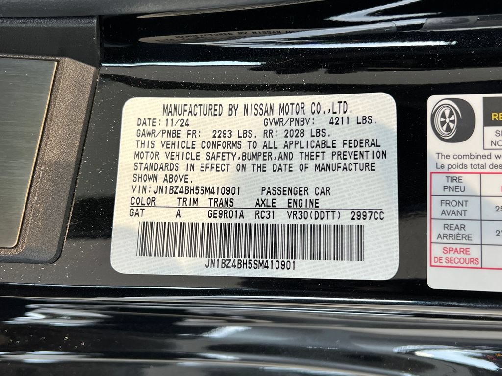 New 2025 Nissan Z Performance w/ Floor Mat Package RWD image 25