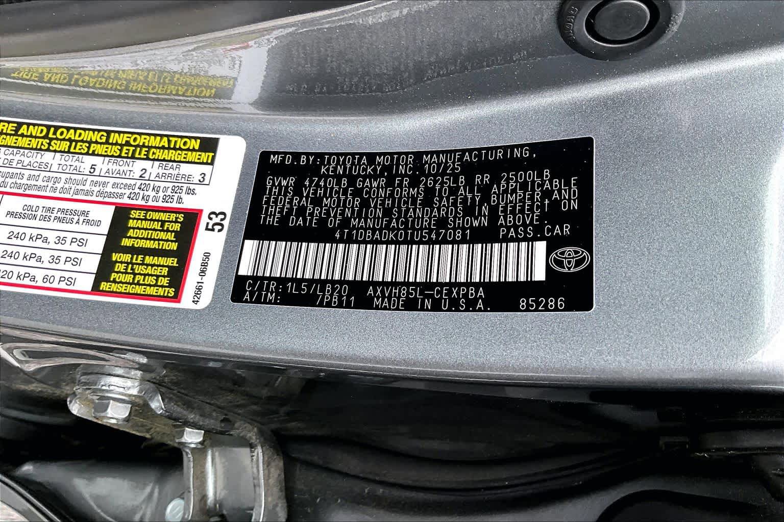 Used 2026 Toyota Camry XSE AWD/4WD image 37