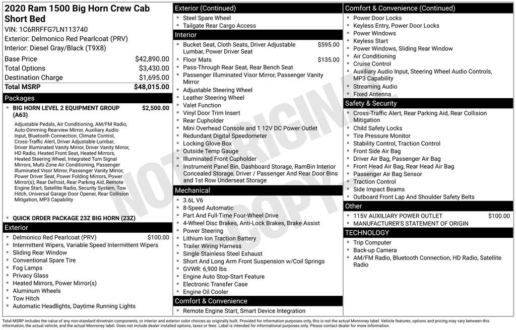 Used 2020 RAM 1500 Big Horn image 4
