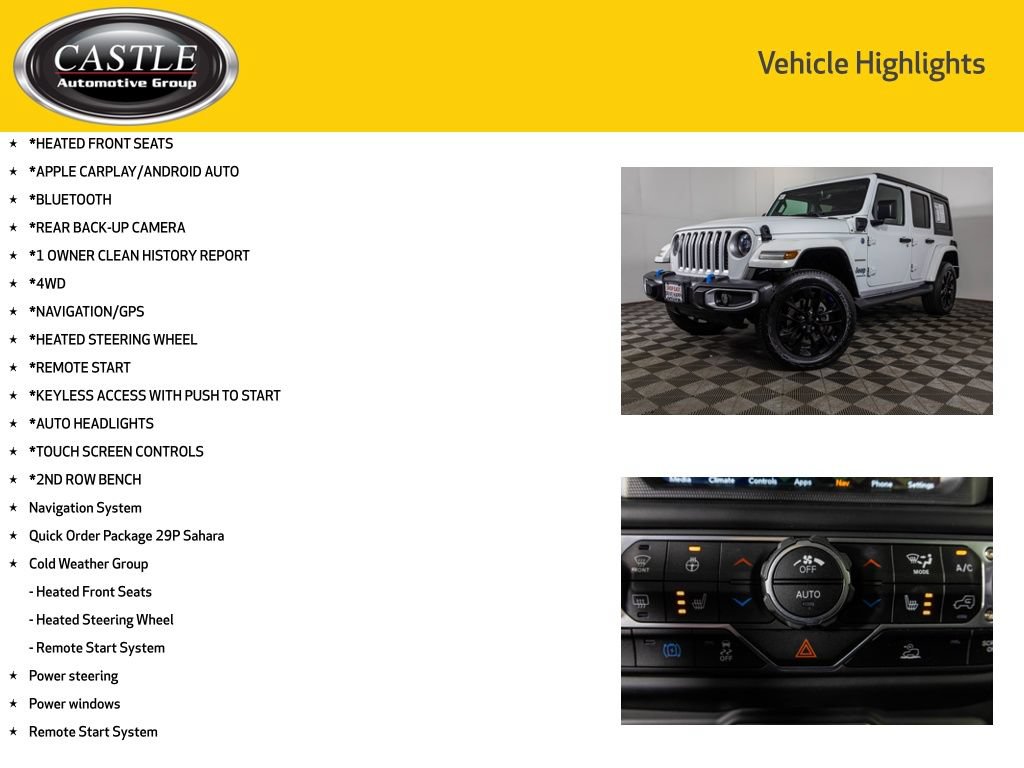 Used 2023 Jeep Wrangler Unlimited Sahara w/ Cold Weather Group AWD/4WD image 3