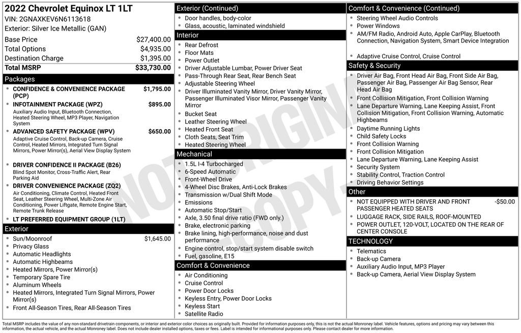 Used 2022 Chevrolet Equinox LT image 41