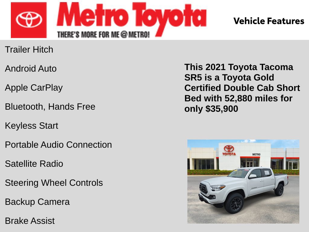 Certified 2021 Toyota Tacoma SR5 AWD/4WD image 11