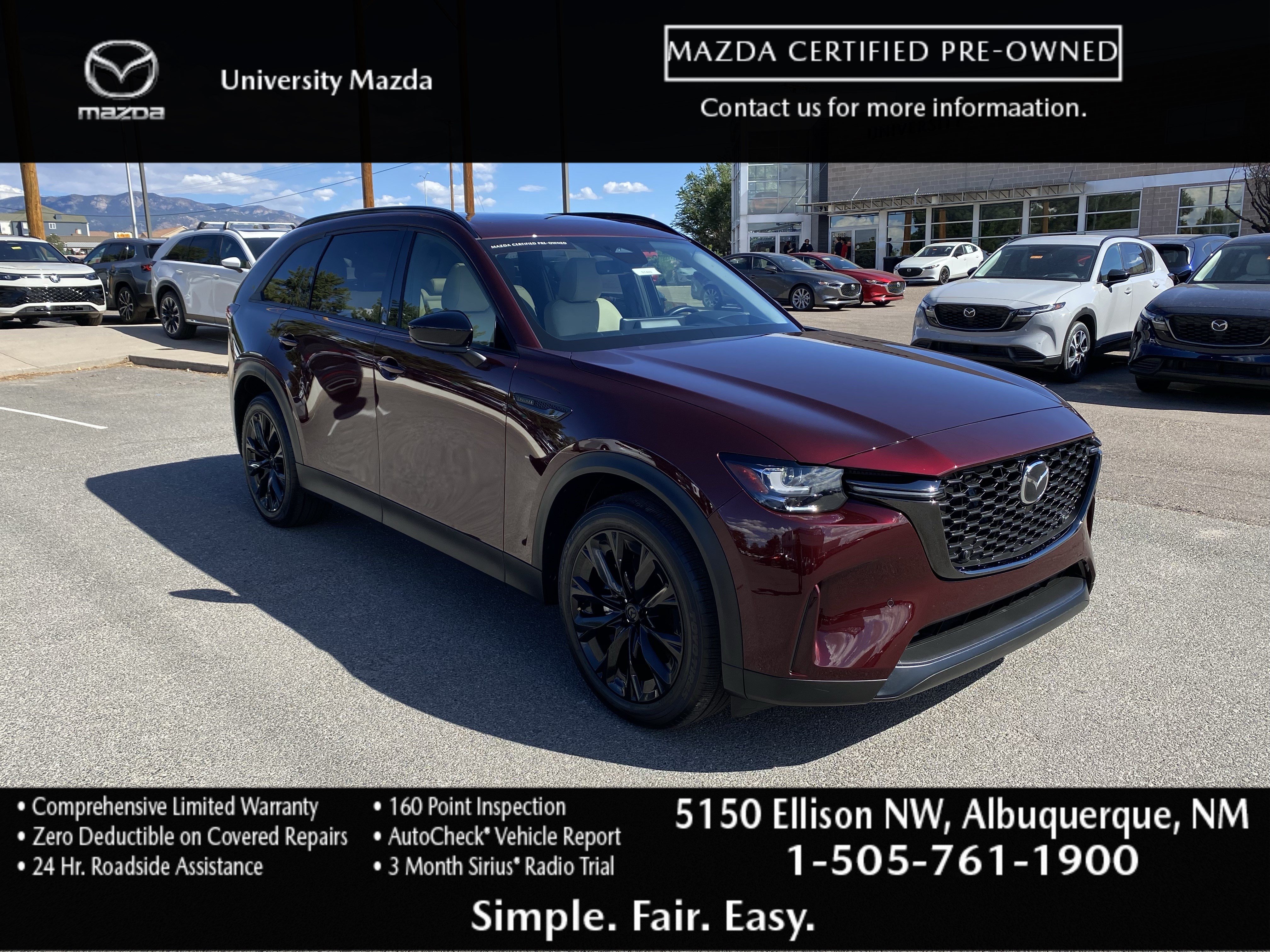 Certified 2026 MAZDA CX-90 3.3 Turbo w/ Premium Sport Pkg