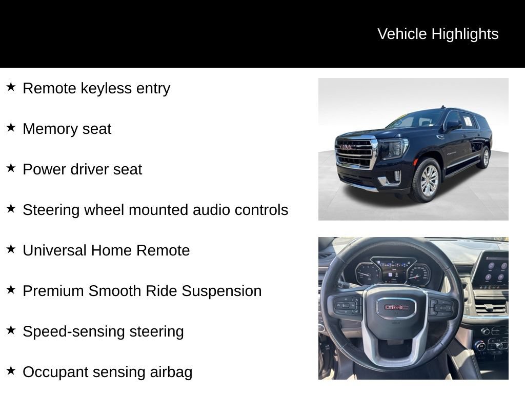 Certified 2021 GMC Yukon XL SLT w/ Rear Media and Nav Package AWD/4WD image 16