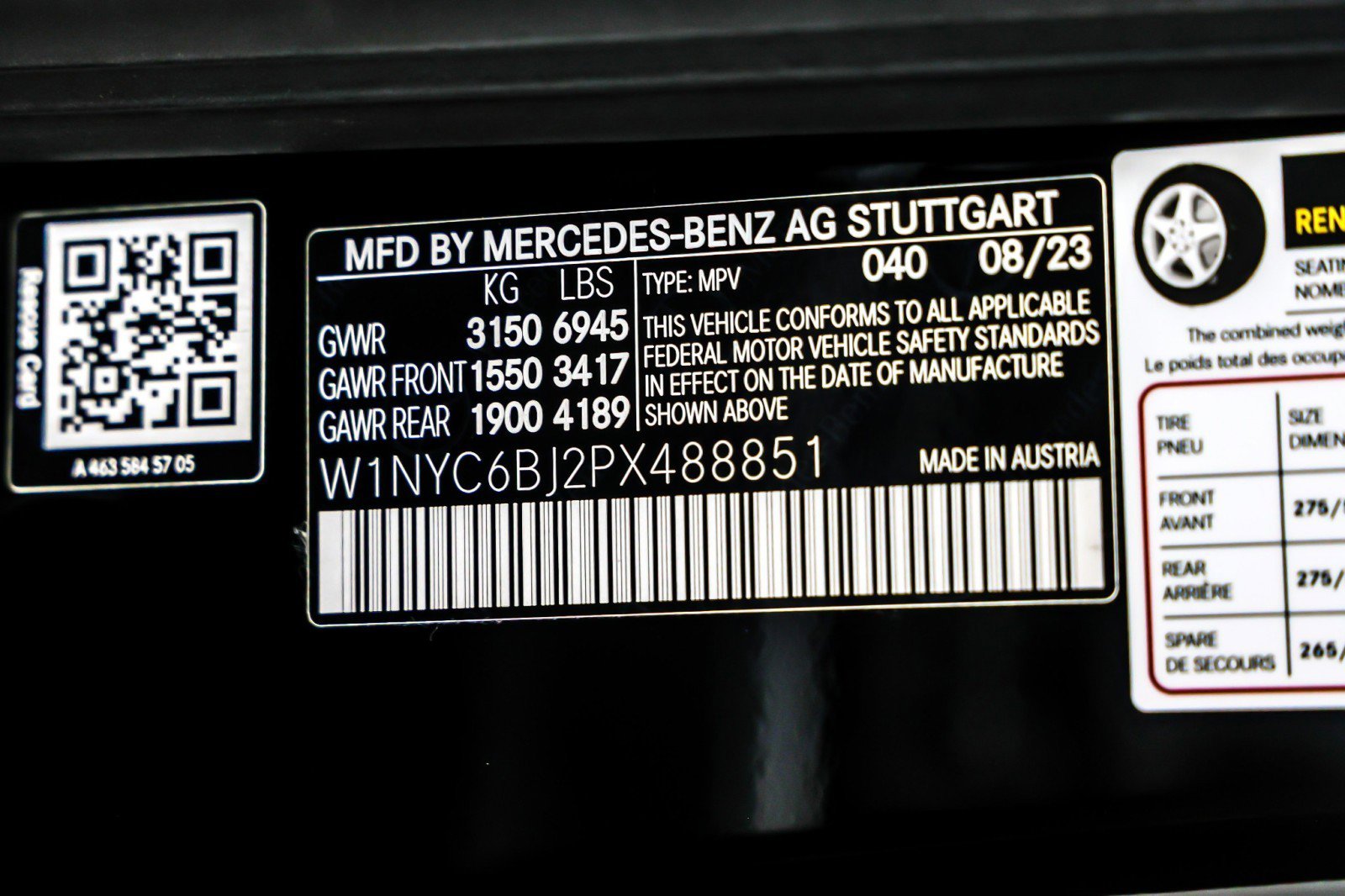 Certified 2023 Mercedes-Benz G 550 G 550 4MATIC SUV image 27