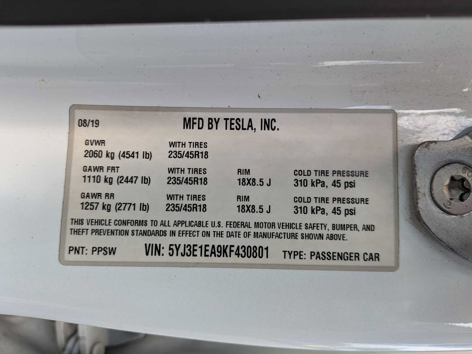 Used 2019 Tesla Model 3 Standard Range Plus RWD image 36