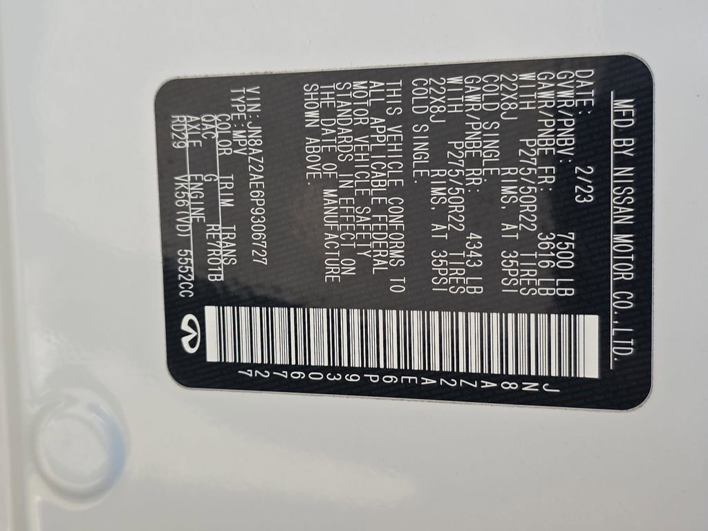 Used 2023 INFINITI QX80 Premium Select w/ Cargo Package image 36