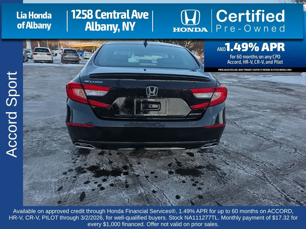 Certified 2022 Honda Accord Sport image 6