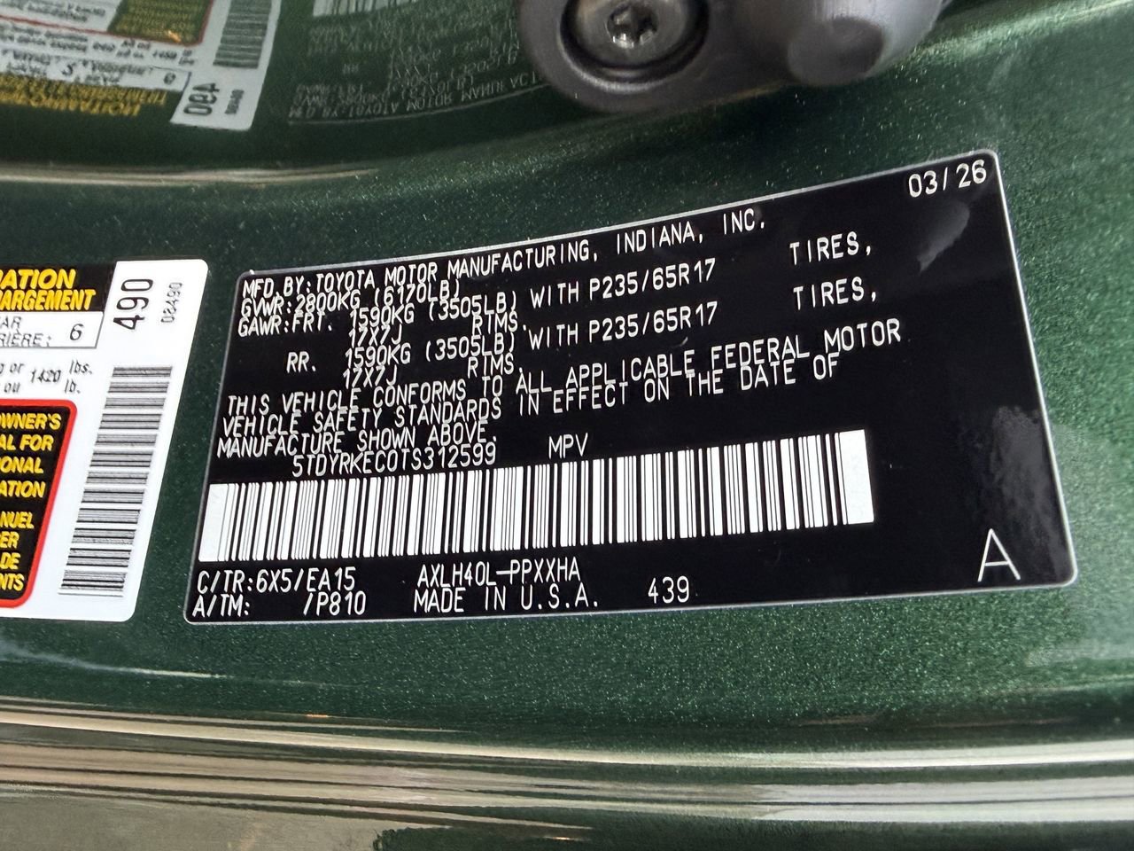 New 2026 Toyota Sienna XLE image 31